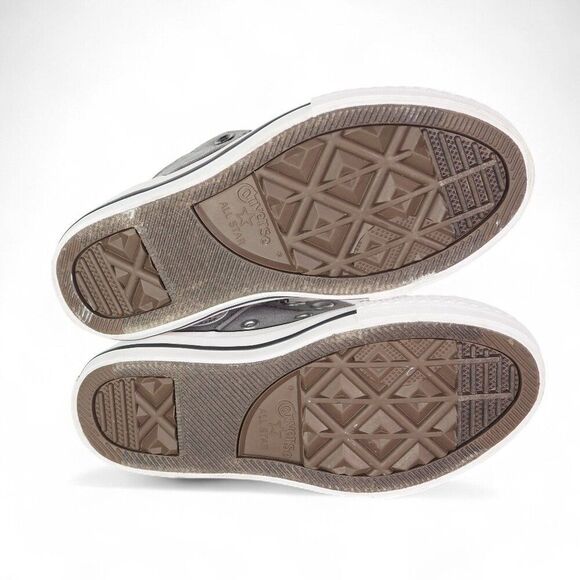 Converse Chuck Taylor All Star Mid Axel Sneakers Grey / Black / 663884F Youth 12 - Picture 8 of 10